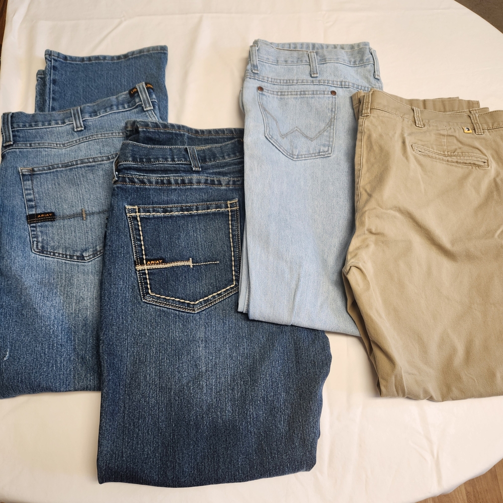 Assorted Denim and Khaki Pants
